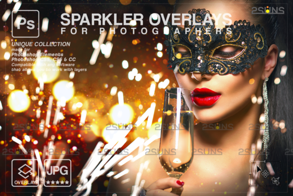 Download Sparkler Overlay &amp; Christmas Overlay - Christmas Collection