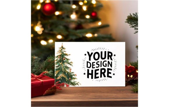 Download Christmas Greeting Card Mockup 278 - Christmas Collection