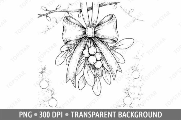 Download Christmas Mistletoe Clipart Drawing - Christmas Collection