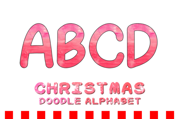 Download Christmas Doodle Alphabet Letter 155 - Christmas Collection