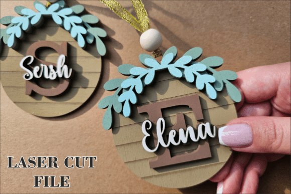 Download Christmas Round Ornament Laser Cut - Christmas Collection