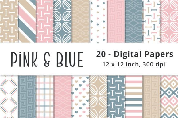 Download Pink, Blue and Brown Digital Paper - Brown digital paper Collection