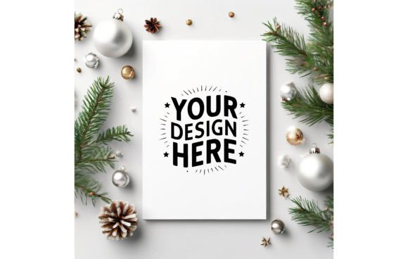 Download Christmas Greeting Card Mockup 179 - Christmas Collection