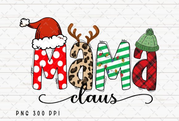 Download Mama Claus Retro Christmas Mom PNG - Christmas Collection