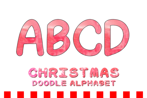Download Christmas Doodle Alphabet Letter 157 - Christmas Collection