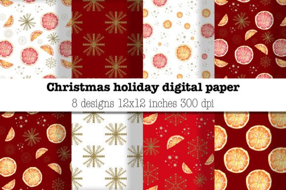 Download Christmas Holiday Digital Paper - Christmas Collection