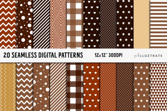 Download Brown Digital Paper | Seamless Patterns - Brown digital paper Collection