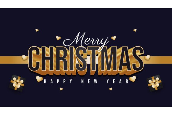 Download Christmas Greeting Banner with 3D Text - Christmas Collection
