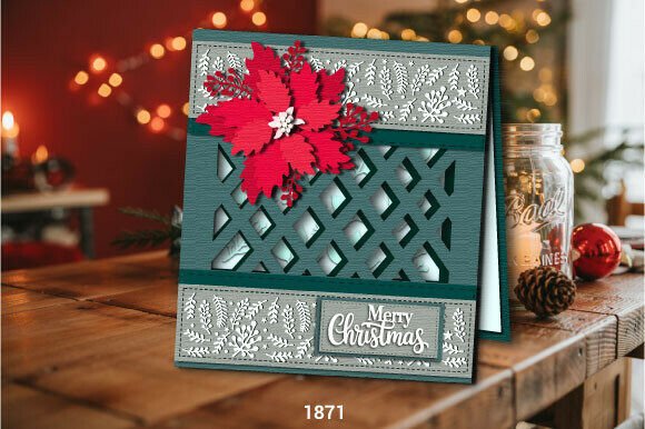Download Christmas Greeting Card SVG Layered 1871 - Christmas Collection