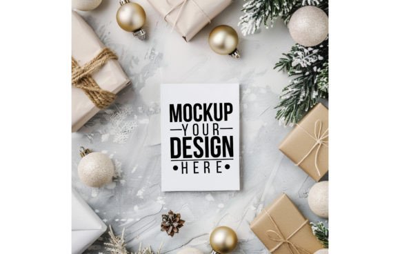 Download Christmas Greeting Card Mockup 17 - Christmas Collection