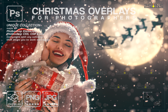 Download Christmas Overlay, Sparkler Overlay - Christmas Collection