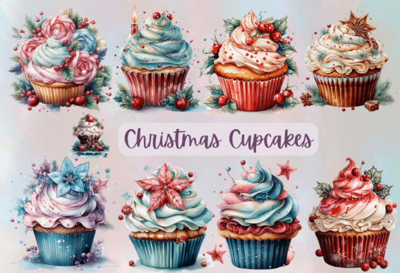 Download Christmas Cupcakes Png Clipart - Christmas Collection