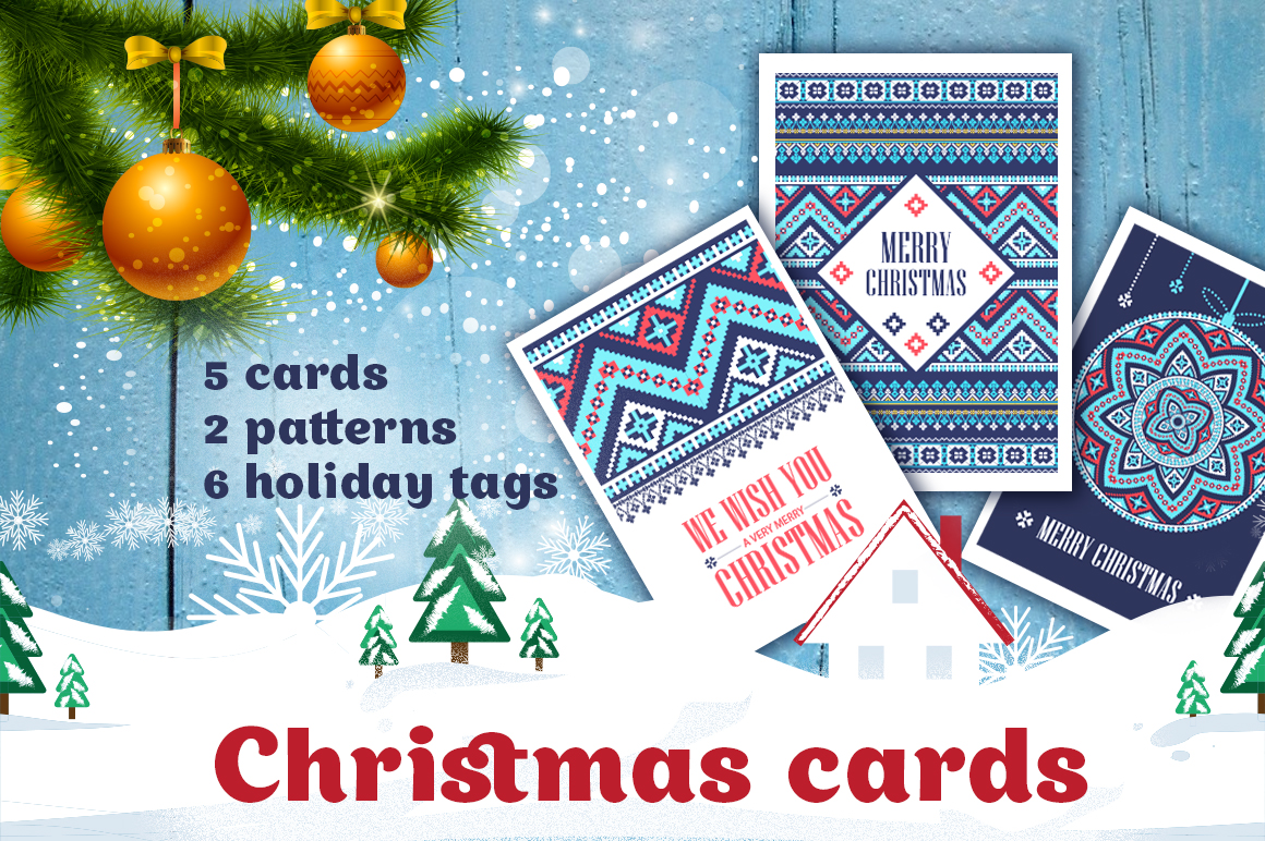 Download Christmas Cards, Patterns and Tags - Christmas Collection