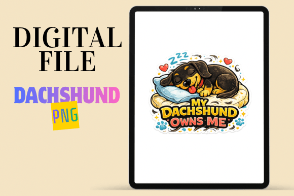 Download Cute Dachshund Illustration - Dachshund illustration Collection