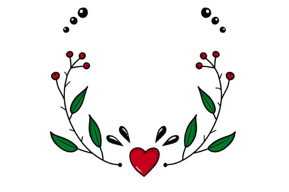 Download Floral Christmas Card Illustration - Christmas Collection