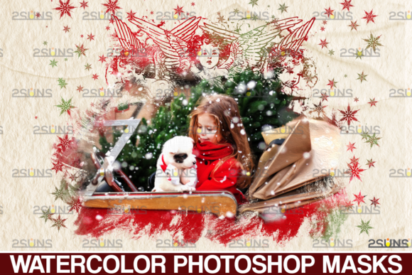 Download Christmas Overlay &amp; Watercolor Overlay - Christmas Collection