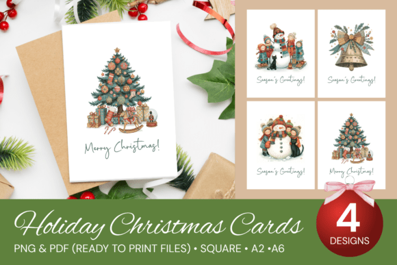 Download Holiday Christmas Card Set 6 - Christmas Collection