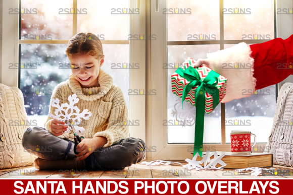 Download Santa Hand Overlay &amp; Christmas Overlay - Christmas Collection
