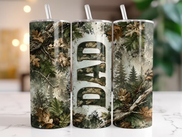 Download Camo Dad 20oz Tumbler Wrap Sublimation - Tumbler wrap sublimation Collection