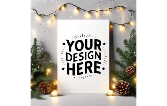 Download Christmas Greeting Card Mockup 437 - Christmas Collection